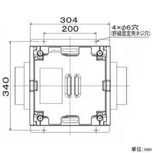 三菱 外気清浄フィルターボックス パイプ径φ150mm 外気清浄フィルターボックス パイプ径φ150mm P-150FBH 画像2