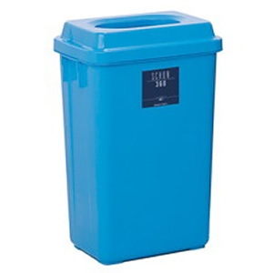 テラモト ゴミ箱 《シャン360エコ》 容量36L ライトブルー ゴミ箱 《シャン360エコ》 容量36L ライトブルー DS-218-336-5