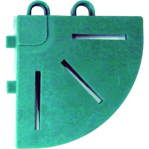 テラモト カラーブラッシュ&reg;専用ふち 角ふちタイプ 75×75mm 緑 MR-096-890-1