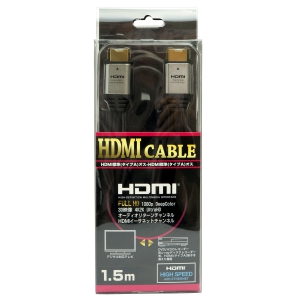 ホーリック 【生産完了品】ハイスピード HDMIケーブル 1.5m  シルバーヘッド ハイスピード HDMIケーブル 1.5m  シルバーヘッド HDA15-506SV 画像2