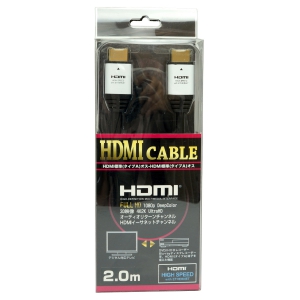 ホーリック 【生産完了品】ハイスピード HDMIケーブル 2.0m  ホワイトヘッド ハイスピード HDMIケーブル 2.0m  ホワイトヘッド HDA20-514WH 画像2