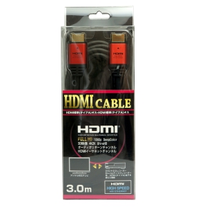 ホーリック 【生産完了品】ハイスピード HDMIケーブル 3.0m  レッドヘッド ハイスピード HDMIケーブル 3.0m  レッドヘッド HDA30-518RD 画像2