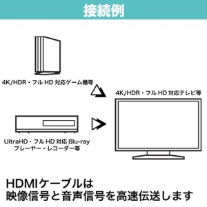 ホーリック ハイスピードHDMIケーブル 2.0m ホワイト プラスチックモールド ハイスピードHDMIケーブル 2.0m ホワイト プラスチックモールド HDM20-005WH 画像5