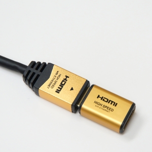 ホーリック HDMI中継アダプタ ゴールド HDMIAメス-HDMIAメス HDMI中継アダプタ ゴールド HDMIAメス-HDMIAメス HDMIF-027GD 画像2