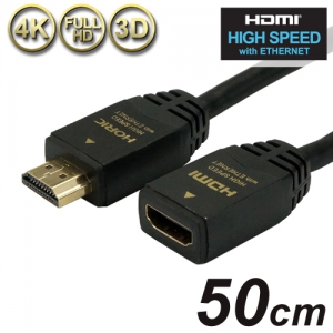 ホーリック ハイスピードHDMI延長ケーブル 0.5m ブラック Aメス-Aオス ハイスピードHDMI延長ケーブル 0.5m ブラック Aメス-Aオス HDFM05-122BK