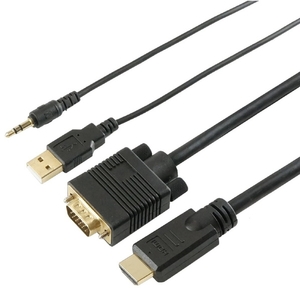ホーリック 【生産完了品】HDMI-VGA変換ケーブル 1.0m HDMI to VGA HDMI-VGA変換ケーブル 1.0m HDMI to VGA HDVG10-157BKU 画像3