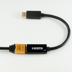 ホーリック 【生産完了品】Displayport-HDMI変換アダプタ 10cm Displayport-HDMI変換アダプタ 10cm DPHDF01-174BK 画像4