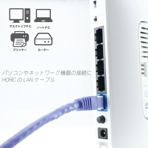 ホーリック LANケーブル UTP カテゴリー6A 1m パープル LANケーブル UTP カテゴリー6A 1m パープル LC10-511RB 画像5