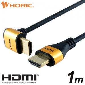 ホーリック HDMIケーブル L型90度 1m ゴールド HDMIケーブル L型90度 1m ゴールド HL10-565GD