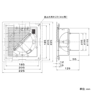 パナソニック 給排気グリル 床用 パイプ径φ100mm フィルター・風量調節板付 ホワイト 給排気グリル 床用 パイプ径φ100mm フィルター・風量調節板付 ホワイト FY-GWF043-W 画像2