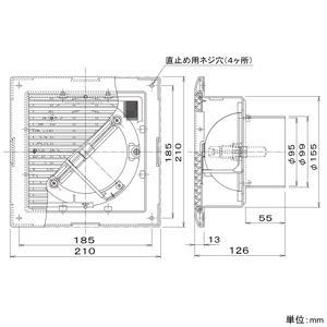 パナソニック 給排気グリル 天井・壁・床用 パイプ径φ100mm フィルター・風量調節板付 ライトブラウン 給排気グリル 天井・壁・床用 パイプ径φ100mm フィルター・風量調節板付 ライトブラウン FY-GWV043-T 画像2