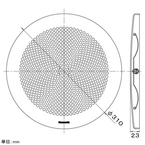 パナソニック 専用ルーバー 25タイプ用 天井埋込形換気扇用 丸形・丸穴タイプ ホワイト 専用ルーバー 25タイプ用 天井埋込形換気扇用 丸形・丸穴タイプ ホワイト FY-25L61 画像2