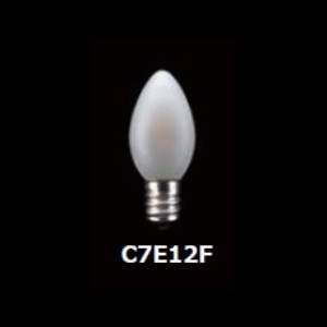東西電気産業 【ケース販売特価 25個セット】C7形フィラメントLED E12 フロスト TZC7E12F-0.2-110/21_set