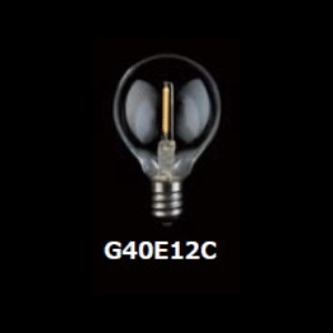 東西電気産業 【ケース販売特価 25個セット】G40形フィラメントLED E12 クリア G40形フィラメントLED E12 クリア TZG40E12C-0.8-110/21_set