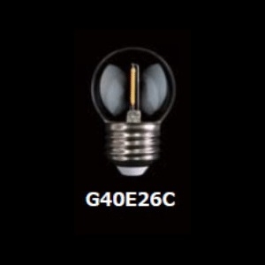 東西電気産業 【ケース販売特価 25個セット】G40形フィラメントLED E26 クリア G40形フィラメントLED E26 クリア TZG40E26C-0.8-110/21_set