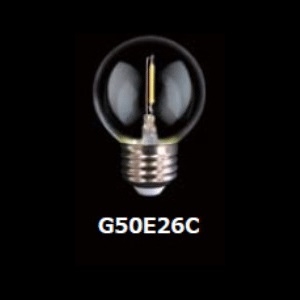 東西電気産業 【ケース販売特価 25個セット】G50形フィラメントLED E26 クリア G50形フィラメントLED E26 クリア TZG50E26C-0.8-110/21_set