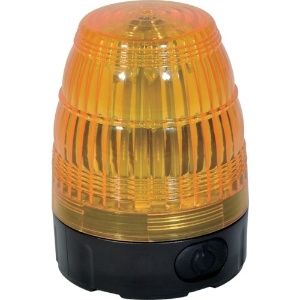 日動工業 小型LED回転灯 LEDフラッシャー75 電池式・マグネット付 黄 小型LED回転灯 LEDフラッシャー75 電池式・マグネット付 黄 NLF75-BA-Y