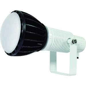 日動工業 エコビックLED投光器100w 常設用 ワイド アース付 電線2m 本体白、電球黒 ATL-E100J-WW-50K