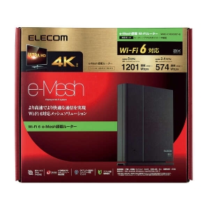 ELECOM 【生産完了品】Wi-Fi 6 1201+574Mbps e-Meshルーター Wi-Fi 6 1201+574Mbps e-Meshルーター WMC-X1800GST-B 画像2