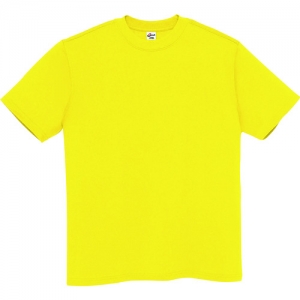 アイトス Tシャツ 男女兼用 イエロー XL Tシャツ 男女兼用 イエロー XL AZMT180007XL