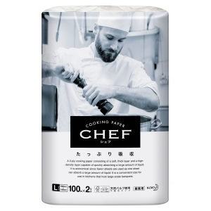 花王プロフェッショナル・サービス 【ケース販売特価 6個セット】CHEFたっぷり吸収 L 業務用 200枚 4901301377012_set