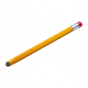 サンワサプライ 導電繊維タッチペン(オレンジ・鉛筆型) PDA-PEN51D