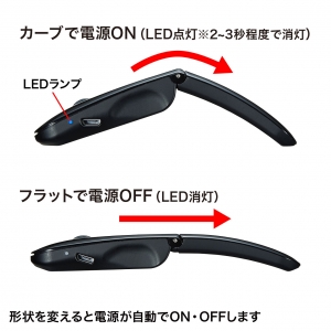 サンワサプライ 静音Bluetooth5.0 IR LEDマウス 静音Bluetooth5.0 IR LEDマウス MA-BTIR116BKN 画像5