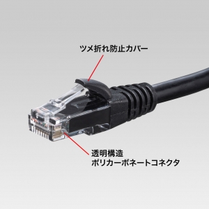 サンワサプライ カテゴリ6Aより線LANケーブル カテゴリ6Aより線LANケーブル KB-T6AY-05BK 画像2