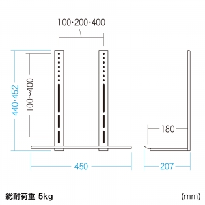 サンワサプライ VESA取付カメラ台 VESA取付カメラ台 MR-VESA9 画像3