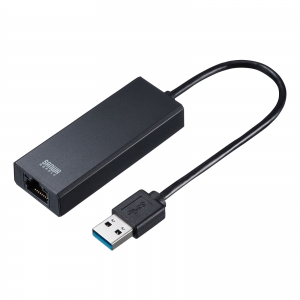 サンワサプライ USB3.2-LAN変換アダプタ(2.5Gbps対応) USB3.2-LAN変換アダプタ(2.5Gbps対応) USB-CVLAN5BK