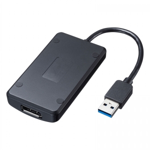 サンワサプライ 【生産完了品】USB3.2-DisplayPortディスプレイアダプタ(4K対応) USB3.2-DisplayPortディスプレイアダプタ(4K対応) USB-CVU3DP1 画像2