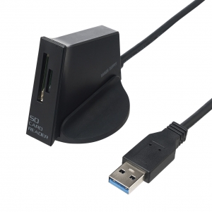 サンワサプライ 【生産完了品】USB3.2 Gen1 カードリーダー(読み込み専用) USB3.2 Gen1 カードリーダー(読み込み専用) ADR-3MSRO1BK