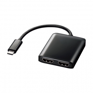サンワサプライ USB TypeC MSTハブ (DisplayPort Altモード) AD-ALCMST2HD