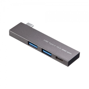 サンワサプライ 【生産完了品】USB Type-C 3ポートスリムハブ USB-3TCH22S