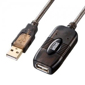 サンワサプライ 【限定特価】5m延長USBアクティブリピーターケーブル 5m延長USBアクティブリピーターケーブル KB-USB-R205N