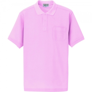 アイトス 半袖ポロシャツ(男女兼用) ピンク LL 半袖ポロシャツ(男女兼用) ピンク LL AZ7615060LL