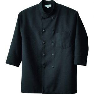 アイトス コックシャツ(男女兼用) ブラック SS AZ861201010SS
