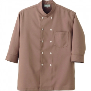 アイトス コックシャツ(男女兼用) ブラウン SS コックシャツ(男女兼用) ブラウン SS AZ861201022SS