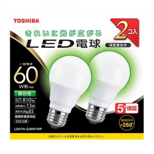 東芝 LED電球 A形 一般電球形  60W相当 全方向 昼白色 E26 2P LED電球 A形 一般電球形  60W相当 全方向 昼白色 E26 2P LDA7N-G/60V1RP