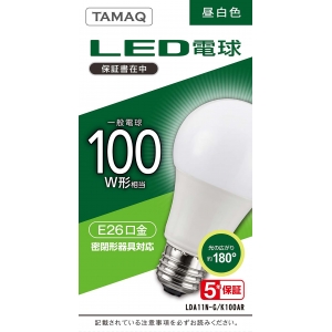 NVCライティングジャパン LED電球 A形 一般電球形 100W相当 昼白色(5000K) E26 LED電球 A形 一般電球形 100W相当 昼白色(5000K) E26 LDA11N-G/K100AR