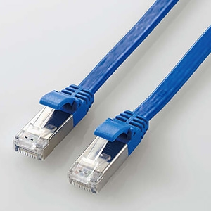 ELECOM LANケーブル フラットタイプ CAT7準拠 ヨリ線 長さ1m ブルー LANケーブル フラットタイプ CAT7準拠 ヨリ線 長さ1m ブルー LD-TWSF/BU1