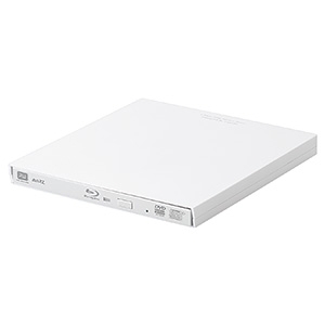 ELECOM 【生産完了品】ポータブルBlu-rayドライブ USB3.2Gen1・UHDBD対応 Windows用再生・書込・編集ソフト付 ホワイト LBD-PVA6U3CVWH