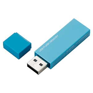 ELECOM キャップ式USBメモリー USB2.0対応 16GB ブルー キャップ式USBメモリー USB2.0対応 16GB ブルー MF-MSU2B16GBU