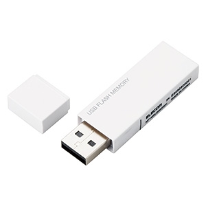 ELECOM キャップ式USBメモリー USB2.0対応 16GB ホワイト キャップ式USBメモリー USB2.0対応 16GB ホワイト MF-MSU2B16GWH