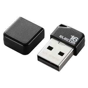 ELECOM キャップ式小型USBメモリ USB2.0対応 16GB ブラック キャップ式小型USBメモリ USB2.0対応 16GB ブラック MF-SU2B16GBK