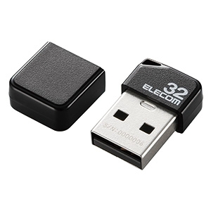 ELECOM キャップ式小型USBメモリ USB2.0対応 32GB ブラック キャップ式小型USBメモリ USB2.0対応 32GB ブラック MF-SU2B32GBK