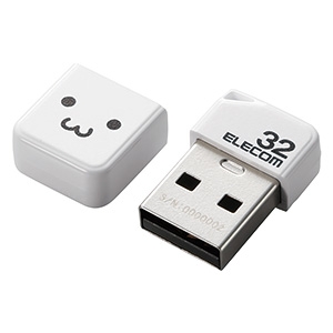 ELECOM キャップ式小型USBメモリ USB2.0対応 32GB ホワイトフェイス キャップ式小型USBメモリ USB2.0対応 32GB ホワイトフェイス MF-SU2B32GWHF