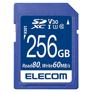 ELECOM SDXCカード 256GB UHS-&#8544;U3・V30対応 データ復旧サービス付 SDXCカード 256GB UHS-&#8544;U3・V30対応 データ復旧サービス付 MF-FS256GU13V3R