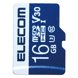 ELECOM microSDHCカード 16GB 防水性能IPX7 UHS-&#8544;U3・V30対応 データ復旧サービス付 microSDHCカード 16GB 防水性能IPX7 UHS-&#8544;U3・V30対応 データ復旧サービス付 MF-MS016GU13V3R