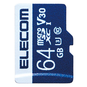 ELECOM microSDXCカード 64GB 防水性能IPX7 UHS-&#8544;U3・V30対応 データ復旧サービス付 microSDXCカード 64GB 防水性能IPX7 UHS-&#8544;U3・V30対応 データ復旧サービス付 MF-MS064GU13V3R